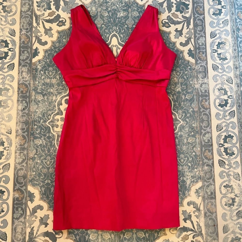 Sally USA Pink Dress Body Con Back Zipper Size 16 Like NEW